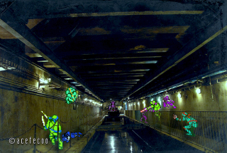 Illustration for article titled Classic Video Games With Real-Life Backdrops Are Delightful